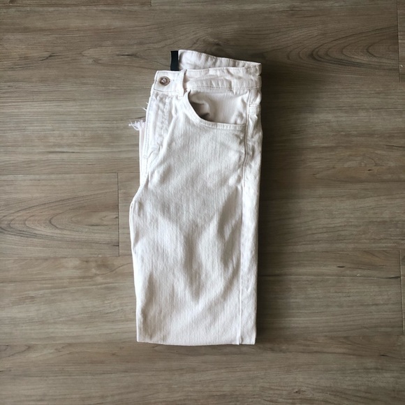 H&M Denim - H&M Summer Straight Jeans Bone White